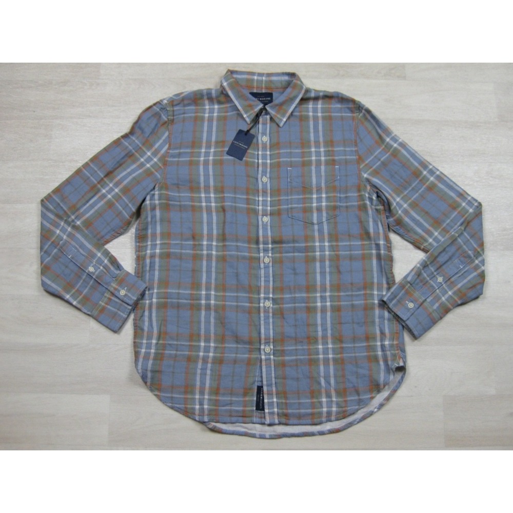 NWT Lucky Brand Super Soft Flannel Shirt Men's (M) Plaid 100% Cotton NEW